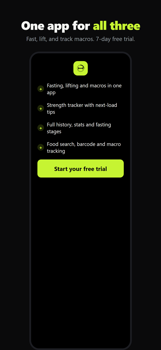 FastLift premium features screen